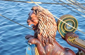 Galionsfigur (Löwe) der Kalmar Nyckel