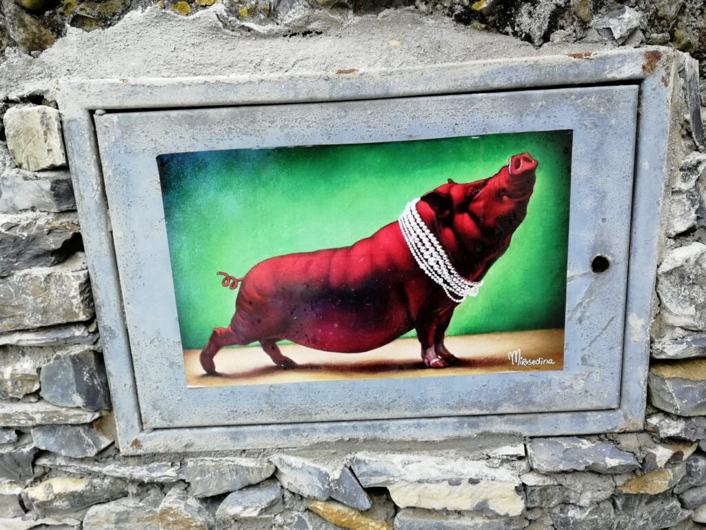 Schwein in Portofino