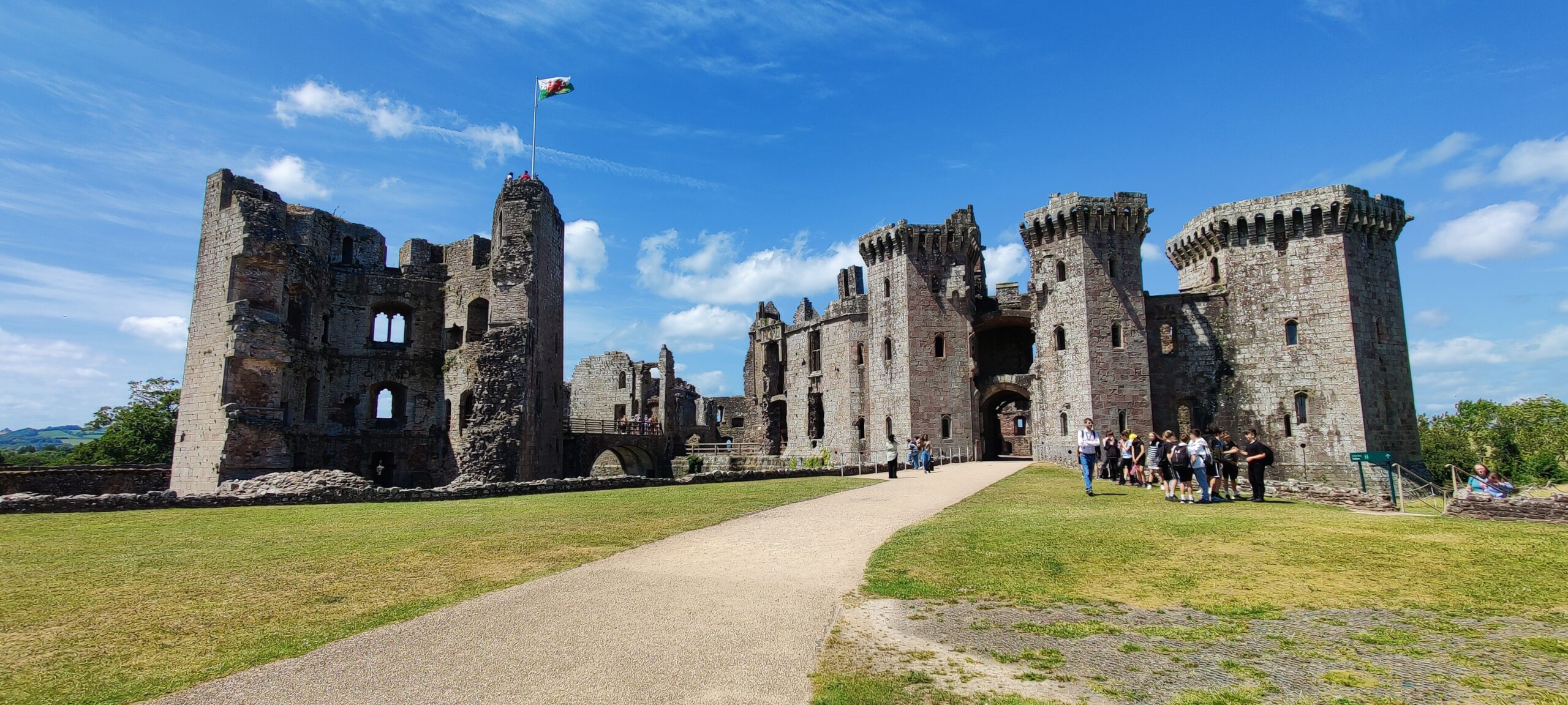 Raglan Castle Wales Großbritannien