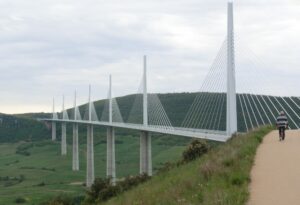 Schrägseilbrücke Viadukt von Millau, Frankreich