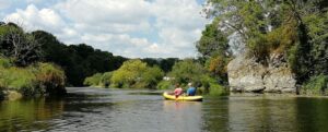 Boote bei Mittenhause, Donau, Deutschland