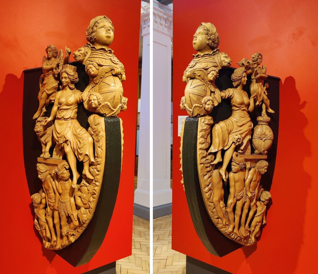 Replik der ursprünglichen Galionsfigur der HMS Victory, Portsmouth