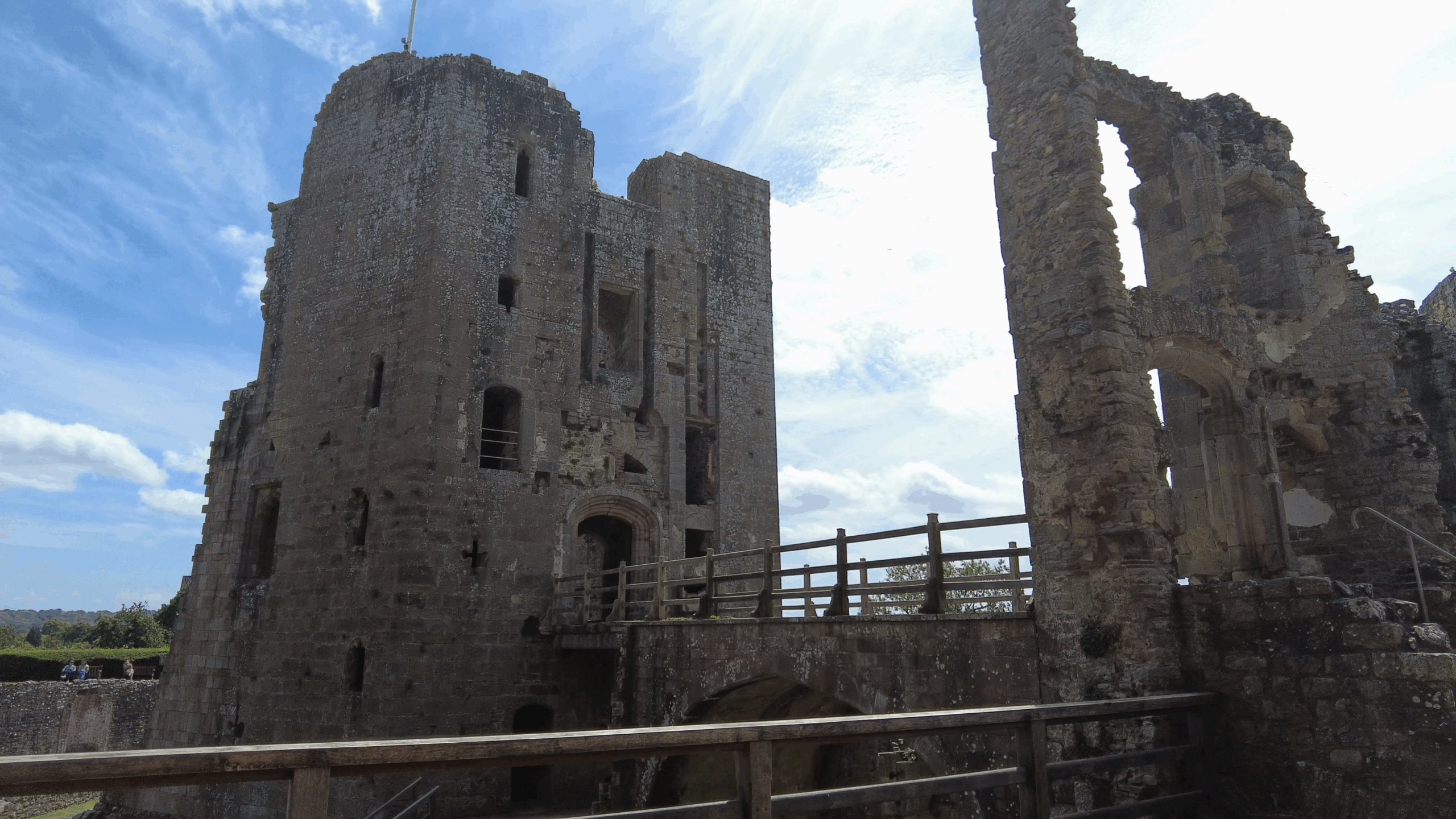 Raglan Castle Wales Großbritannien